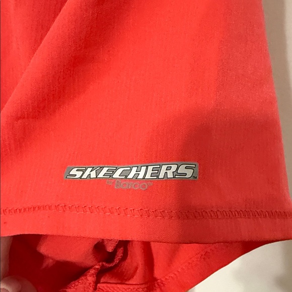 Skechers by Barco *Beautiful Bright Coral!* Scrub Set - L Top & M Bottoms - Picture 5 of 10